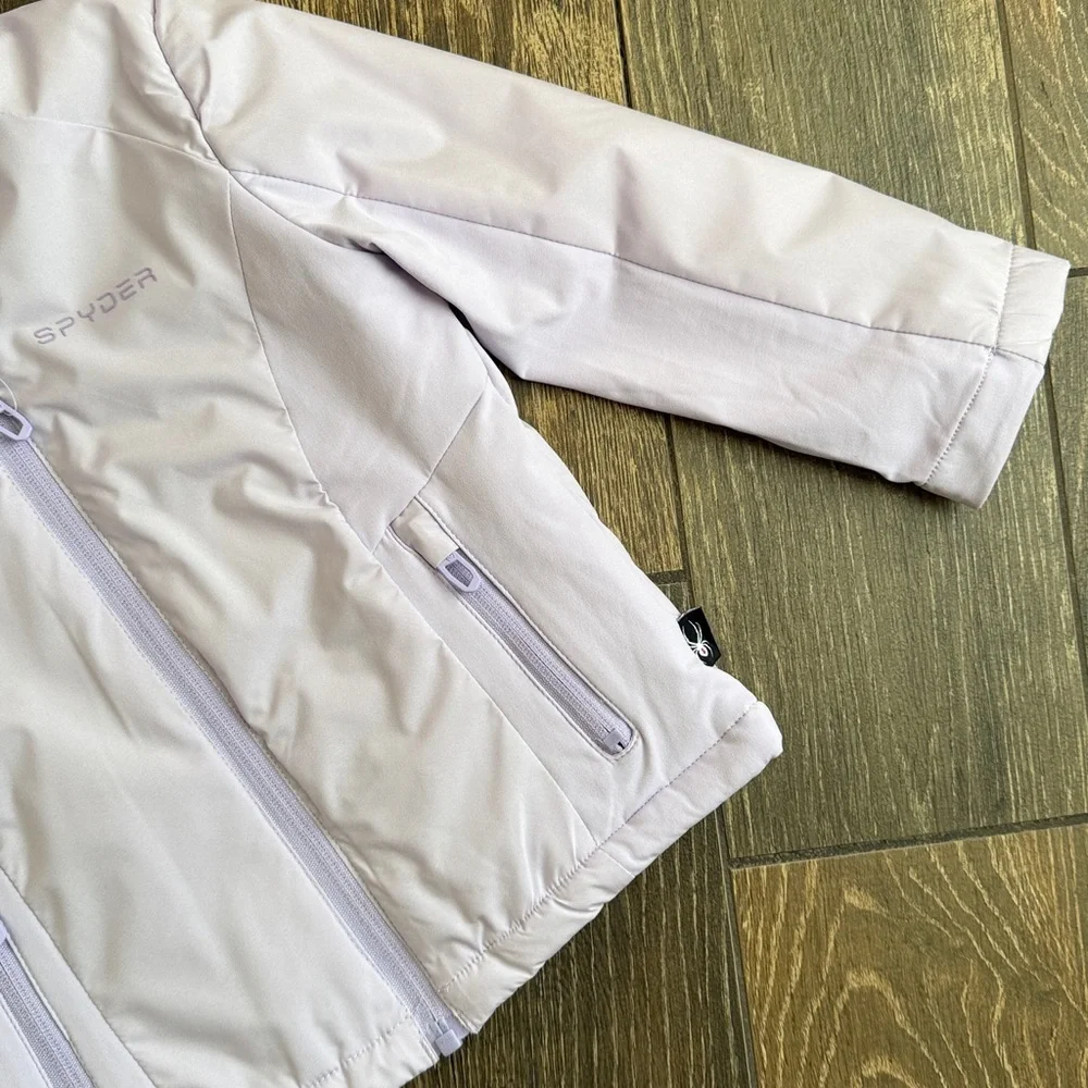Spyder Girls’ Spyderlite Lavender Lightweight Water Resistant Jacket—3T